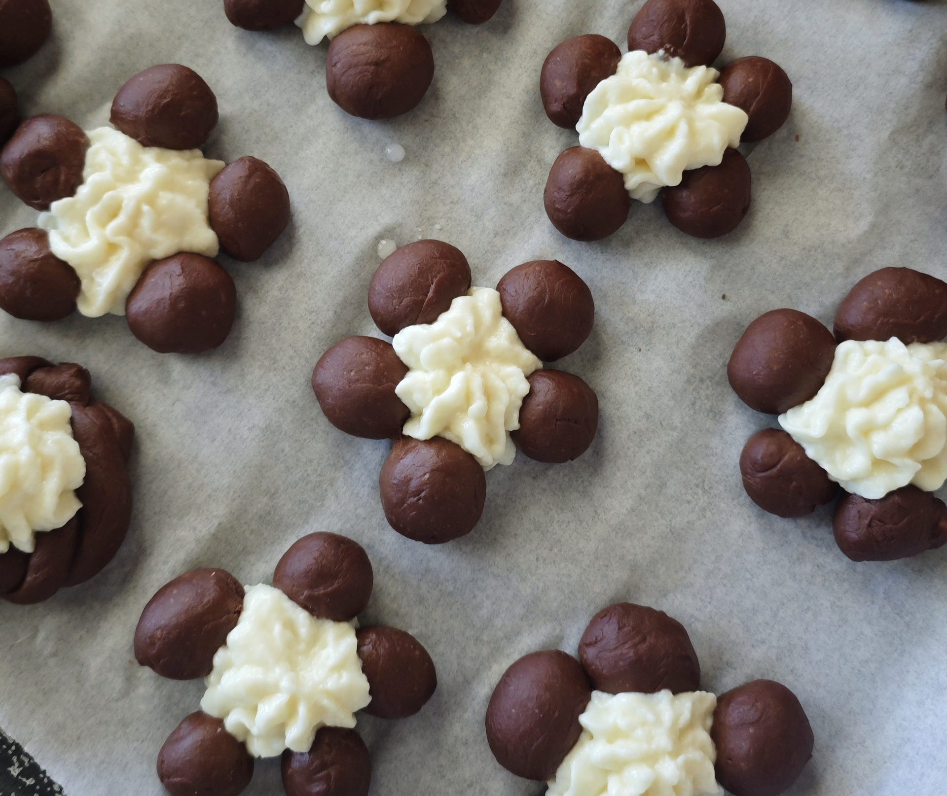Soffici Fiori di Pan Brioche al Cioccolato — Passo 2