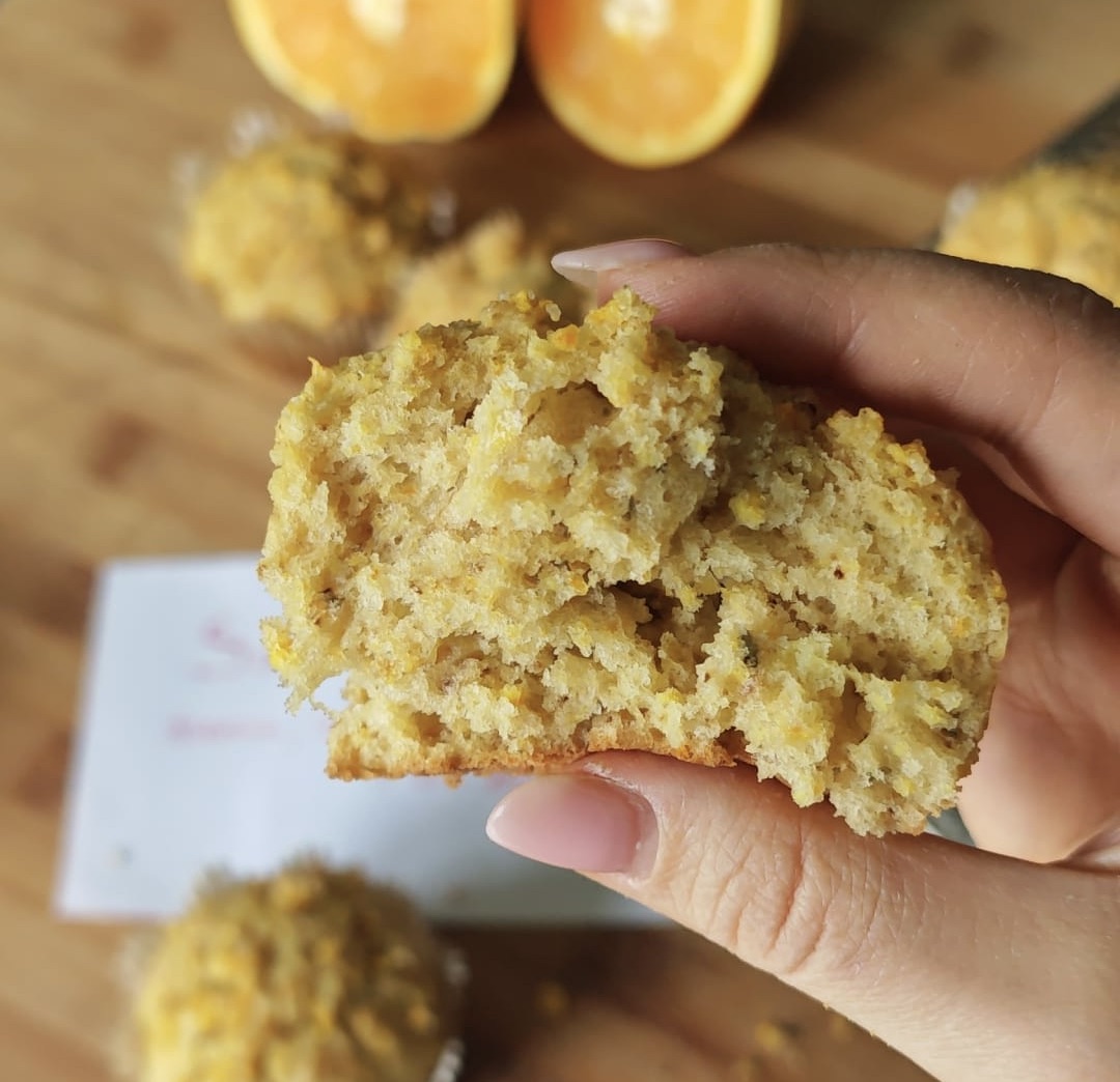 Muffin Arancia, Noci e Rosmarino — Passo 4