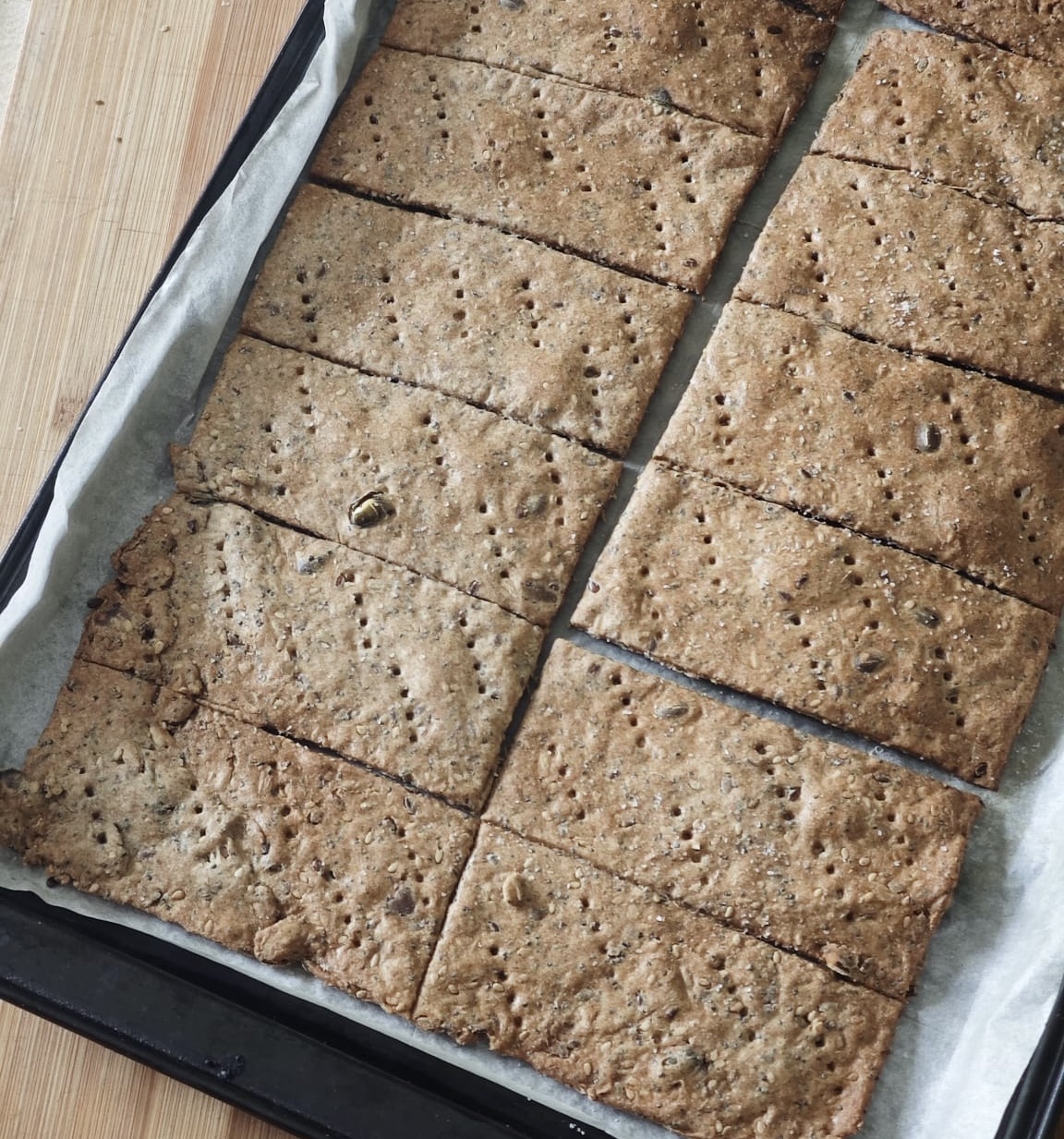 Crackers Integrali ai Semi🤎 — Passo 3